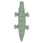 Almofada Crocodilo Velveteen Verde 62x29cm