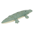 Almofada Crocodilo Velveteen Verde 62x29cm