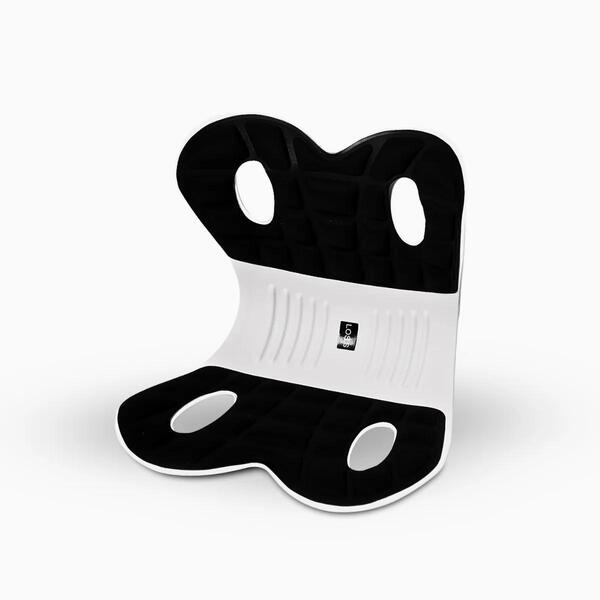 Almofada De Apoio Lombar Cadeira Correção Coluna M - Preto