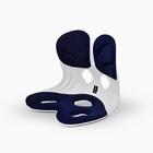 Almofada De Apoio Lombar Cadeira Correção De Coluna G - Azul