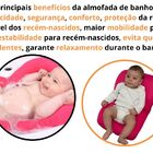 Almofada De Banho Para Bebê  Rosa