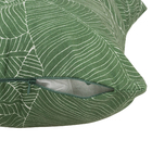 Almofada de Encosto para Jardim 43x43cm Sarja Folhas Verde Naterial