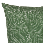 Almofada de Encosto para Jardim 43x43cm Sarja Folhas Verde Naterial
