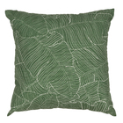Almofada de Encosto para Jardim 43x43cm Sarja Folhas Verde Naterial