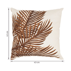 Almofada de Encosto para Jardim 43x43cm Sarja Nature Terracota Naterial