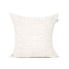 Almofada De Linho Palha Lisa 45cm X 45cm Com Enchimento De Si