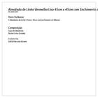 Almofada De Linho Vermelha Lisa 45cm X 45cm Com Enchimento De