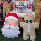 Almofada De Natal Biscoito Ginger Bread 426 37x52  Belchior