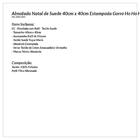 Almofada De Natal De Suede 40cm X 40cm Estampada Gorro Ho Ho