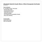 Almofada De Natal De Suede 40cm X 40cm Estampada Guirlanda Co