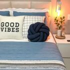 Almofada De Nó Circle Azul Marinho