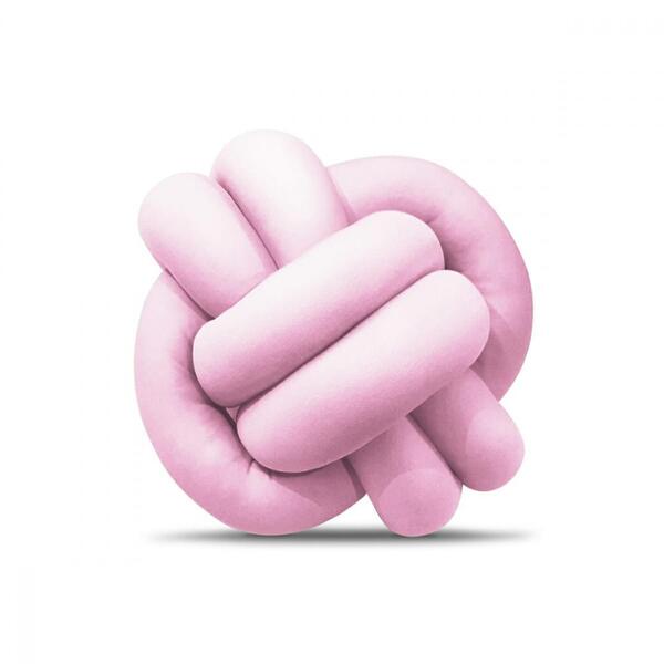 Almofada De Nó Decorativa - Rosa Claro