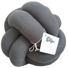 Almofada De Nó Escandinavo Cinza