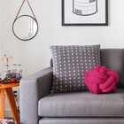 Almofada De Nó Escandinavo Decorativa Para Sofá E Cama Nozinh