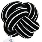 Almofada De Nó Escandinavo Minimalista Preto E Branco