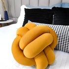 Almofada De Nó Escandinavo Mostarda