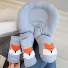 Almofada De Pescoço Bebê Apoio Anatômico Com Protetores De Ci