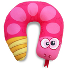 Almofada De Pescoço Cobrinha Cascavel Rosa - 35 X 35 Cm