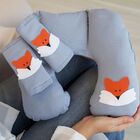 Almofada De Pescoço Infantil Apoio Anatômico Com Protetores D