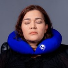 Almofada De Pescoço Para Viagem Azul Acredito Em Et Azul