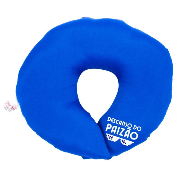 Almofada De Pescoço Para Viagem Azul Descanso Do Paizão Azul