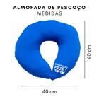 Almofada De Pescoço Para Viagem Azul Descanso Do Paizão Azul