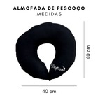 Almofada De Pescoço Para Viagem Preta Signo Sagitário Preto