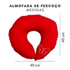 Almofada De Pescoço Para Viagem Vermelha Borboleta Vermelho