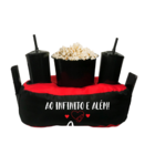 Almofada De Pipoca Bicolor Ao Infinito E Além + Cubo Preto