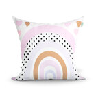 Almofada De Quarto Branca / Rosa Estampada 2 Unidades 45cm X