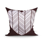 Almofada De Sofá Preta Geométrica 3 Unidades 45cm X 45cm Com