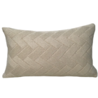 Almofada De Tricot Geométrica Offwhite Retangular Tipo:soment