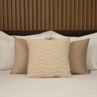 Almofada De Tricot Geométrico Offwhite Quadrada Tipo:somente