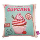 Almofada De Veludo Cupcake Verde