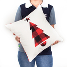 Almofada Decoração Natal 2 Unidades Tecido Suede Estampado 40