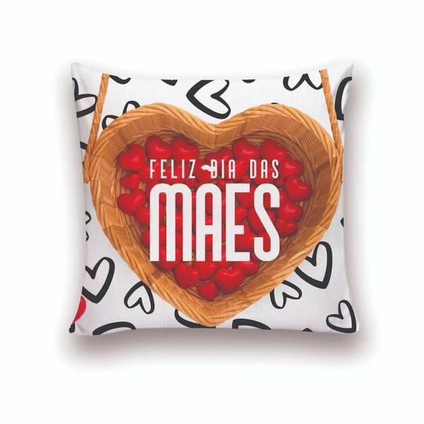 Almofada Decorativa 25x25 Dias Das Mães Feliz Dia Das Mães