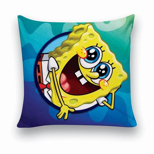 Almofada Decorativa 25x25 Personalizado Cheias Bob Esponja Ha