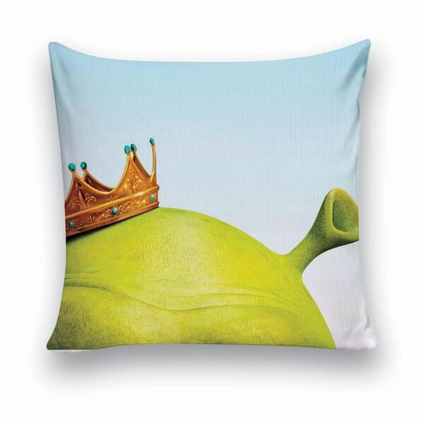 Almofada Decorativa 25x25 Personalizado Cheias Coroa Do Shrek