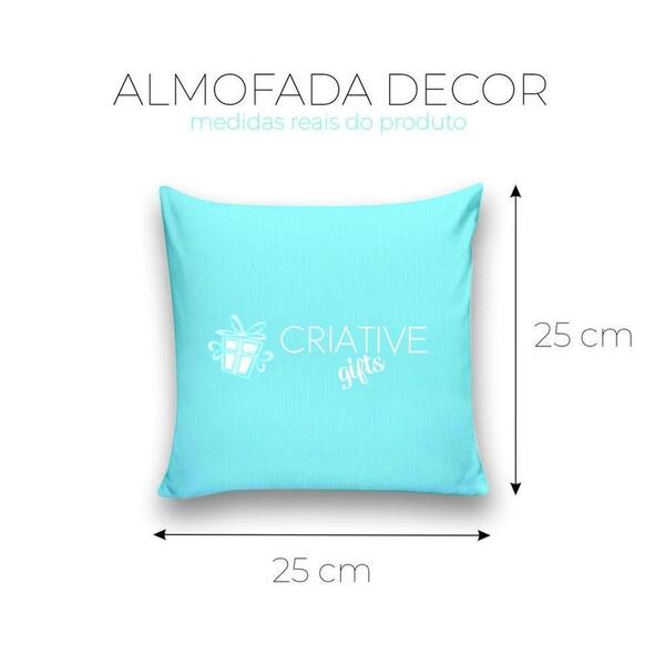 Almofada Decorativa 25x25 Personalizado Cheias Flork Carinho