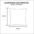 Almofada Decorativa 40x40 Cheia P/ Natal Desejos Natalinos