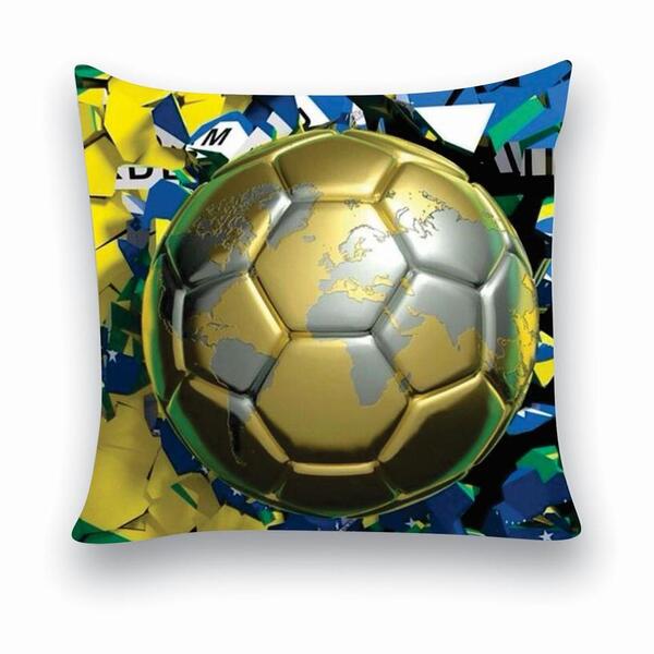 Almofada Decorativa 40x40 Personalizado Cheias Bola Futebol B
