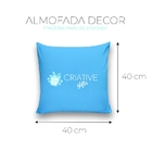 Almofada Decorativa 40x40 Personalizado Cheias Gato Olho Azul