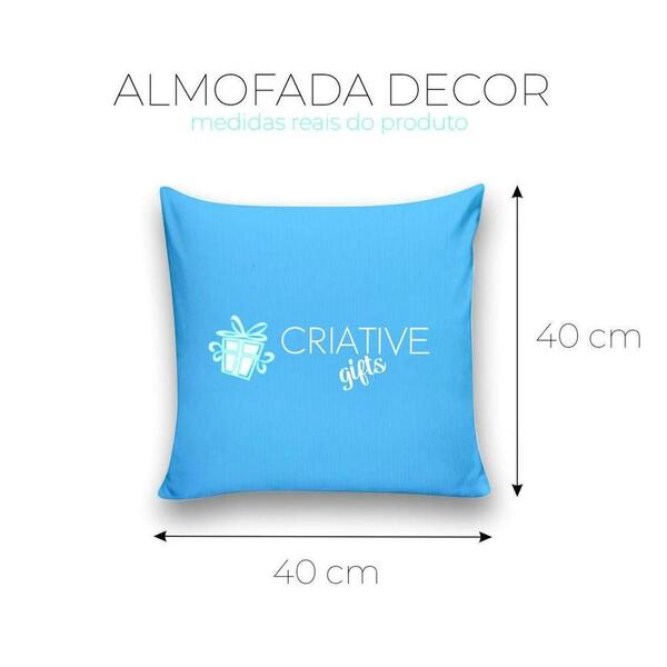 Almofada Decorativa 40x40 Personalizado Cheias Home E Marge