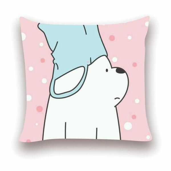 Almofada Decorativa 40x40 Personalizado Cheias Urso Com Chapé