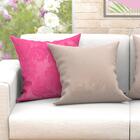 Almofada Decorativa Bege E Rosa Grande 60cm X 60cm 6 Unidades