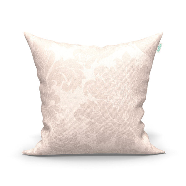 Almofada Decorativa Bege Medalhão 45cm X 45cm Com Refil 1 Uni