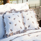 Almofada Decorativa Bordada 200 Fios Mondrean Branco Vilela E