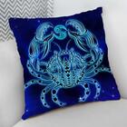 Almofada Decorativa Cheia C/ Zíper 25x25 Câncer