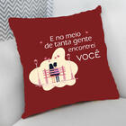 Almofada Decorativa Cheia C/ Zíper 25x25 Com Ziper E No Meio