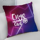 Almofada Decorativa Cheia C/ Zíper 25x25 Engenharia Civil